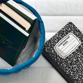 Guy Laroche High-Density Cotton Fabric Basket Premium Quilted Storage Bin for Home Decor & Organization _ Made in Korea